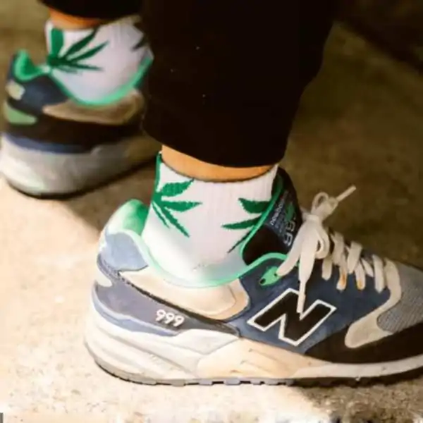 Chaussettes blanches avec...