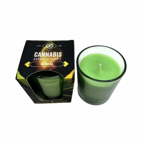 Bougie parfumée au Cannabis...