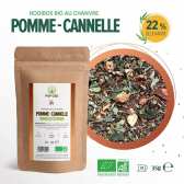 Tisane CBD bio rooibos pomme cannelle | POP CBD