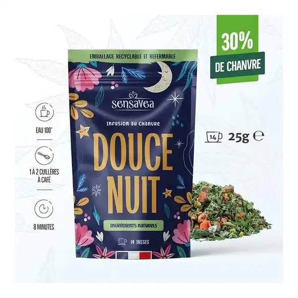 Tisane CBD bio douce nuit |...