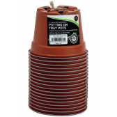 18 pots de remplacement de 9 cm sur plateau