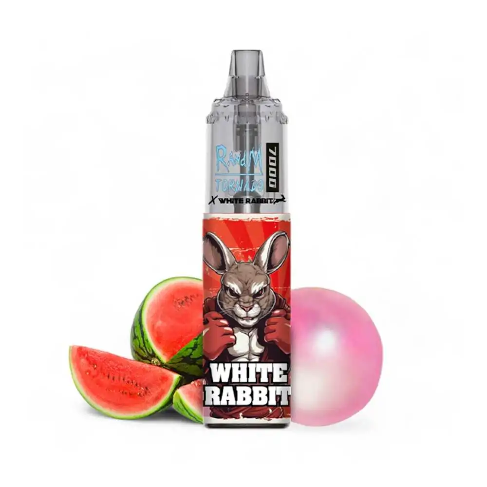 Puff White Rabbit Tornado 7000 Watermelon Bubble Gum