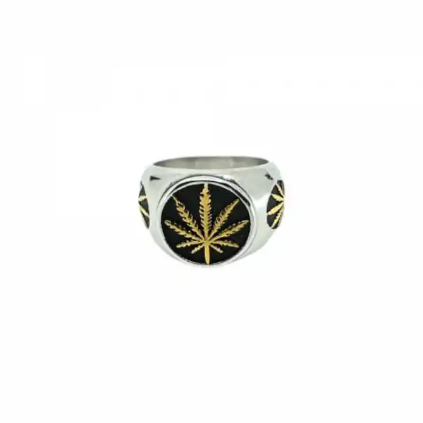 Bague Chevalière Cannabis...