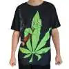T-shirt Cannabis Leaf Cartoon