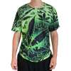 T-shirt Cannabis Psychédélique Vert