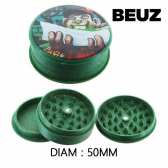 Boîte de 12 Grinders en chanvre biodégradable vert Rolling 50mm
