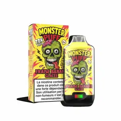 Puff Monster Puff 28k Fraise Banane Glacee