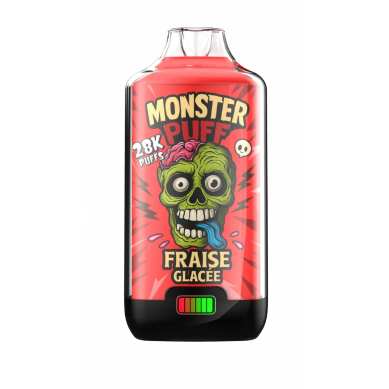 Puff Monster Puff 28k Fraise Glacee