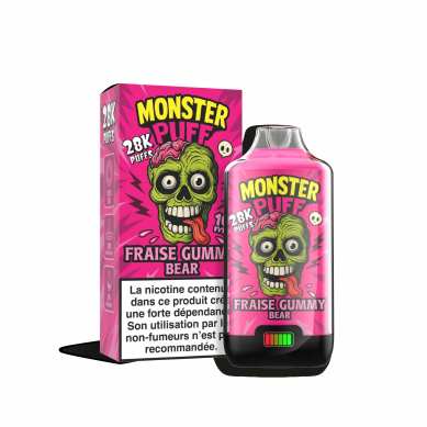 Puff Monster Puff 28k Fraise Gummy Bear