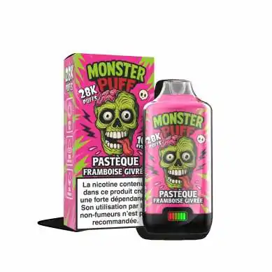 Puff Monster Puff 28k Pasteque Framboise Givree
