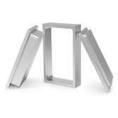Moule Pré-Presse Rectangulaire en Aluminium 12,5 x 7,5 cm