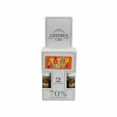 Cartouche e-liquide CBD full spectrum 70% - 2 pcs | GREENEO