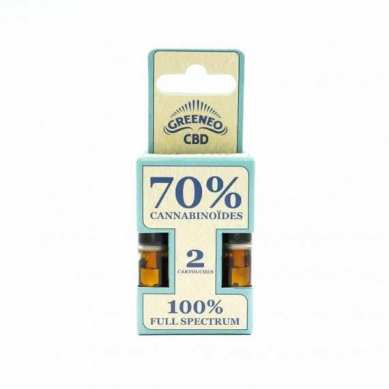 Cartouche e-liquide CBD full spectrum 70% - 2 pcs | GREENEO
