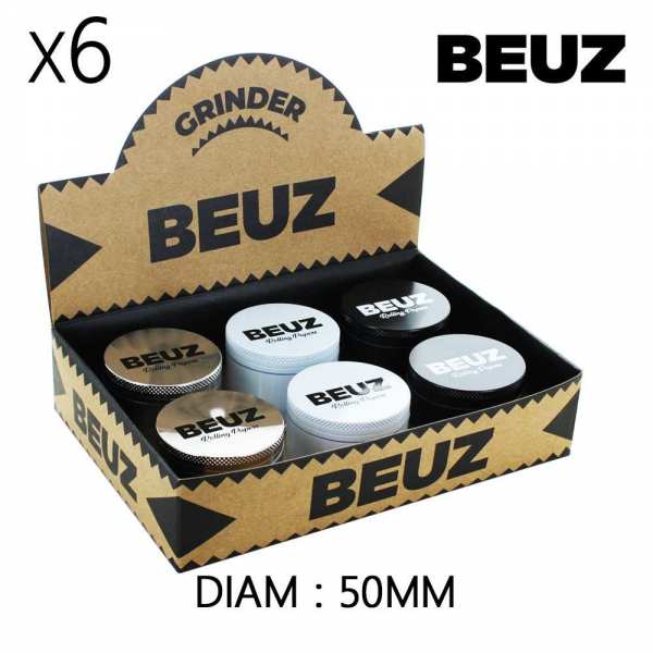 Boîte de 6 Grinders Alu 50...