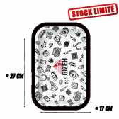 Plateau de Roulage GIZEH Comic Blanc Taille M - 275x175mm