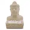 Brûleur d'Encens Buddha Feng Shui Crème | Porte-Encens Béton 15cm