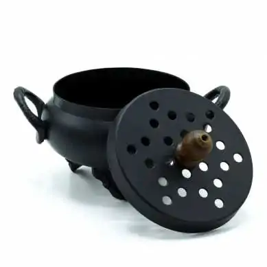 Brûleur d'Encens Chaudron en Fonte - Design Mystique et Durable