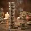 Tour à Encens Hexagonale Bois de Manguier | Porte-encens Artisanal Indien