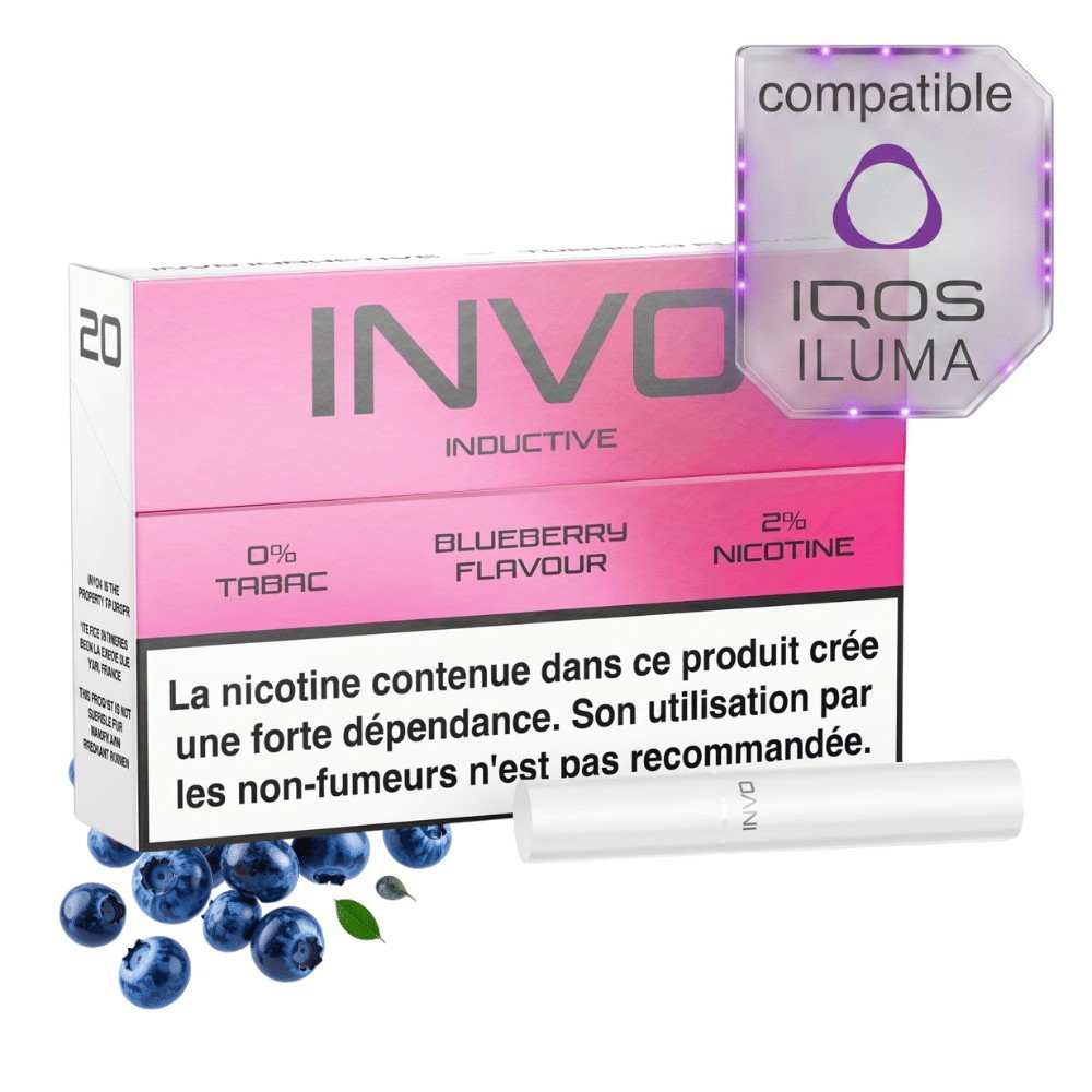 INVO Inductive Blueberry - Recharge x20 sans tabac