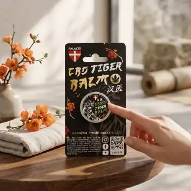 Tiger – Baume du Tigre au CBD & Huiles Essentielles, 15g Palacio