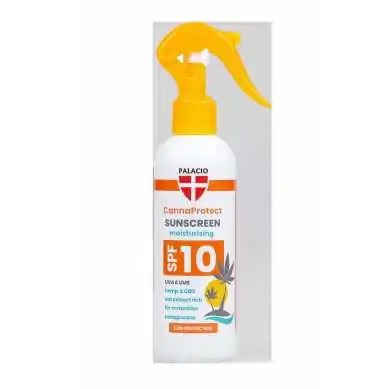 CannaProtect Lait Solaire SPF10 au Chanvre & CBD, 200 ml Palacio