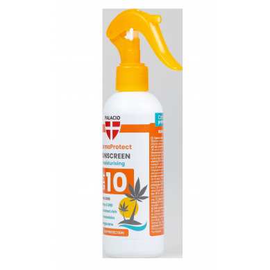 CannaProtect Lait Solaire SPF10 au Chanvre & CBD, 200 ml Palacio