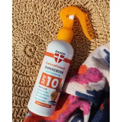 CannaProtect Lait Solaire SPF10 au Chanvre & CBD, 200 ml Palacio
