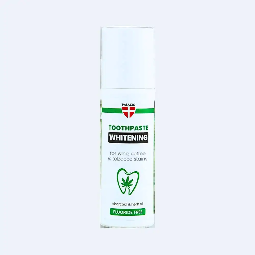Dentifrice Whitening au Charbon Actif & Huile de Chanvre, 75 g Palacio