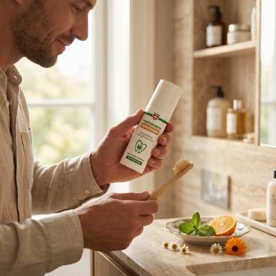 Dentifrice à l'huile de chanvre et orange Refreshing, 75 g Palacio
