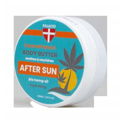 CannaProtect Beurre Corporel Après-Soleil au Chanvre, 200 ml Palacio