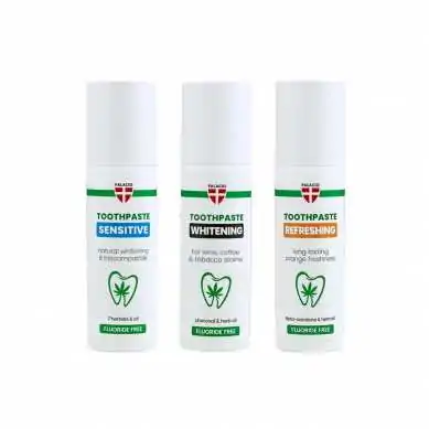 Display Dentifrices à l'Huile de Chanvre - Trio 15 pcs, 75 g Palacio