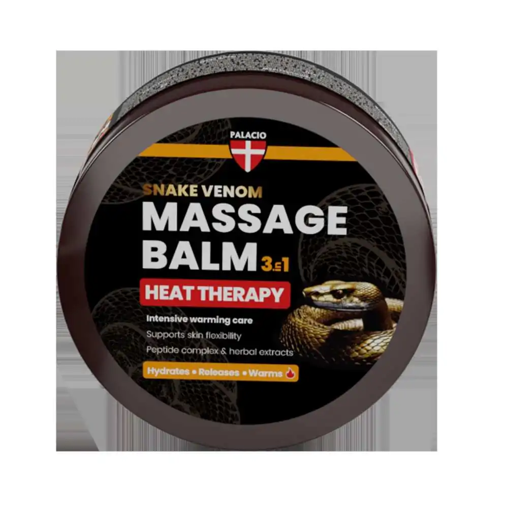 Baume de Massage Chauffant Heat 3-en-1 au Venin de Serpent, 300 ml Palacio