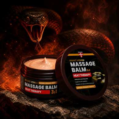 Baume de Massage Chauffant Heat 3-en-1 au Venin de Serpent, 300 ml Palacio