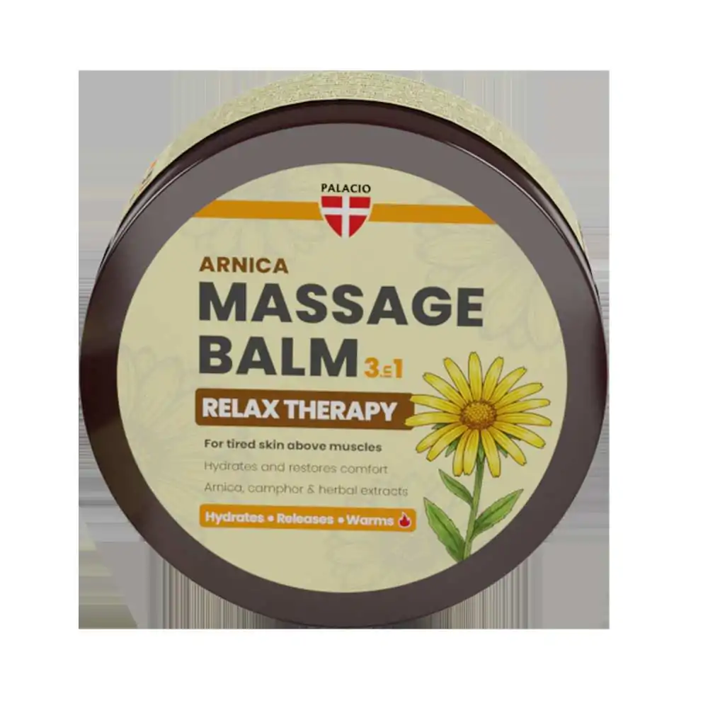 Baume de Massage Relax 3en1 Chauffant Arnica & Camphre, 300 ml Palacio
