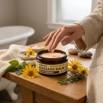 Baume de Massage Relax 3en1 Chauffant Arnica & Camphre, 300 ml Palacio