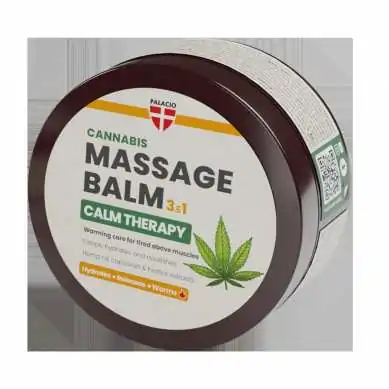 Baume de Massage Calm 3-en-1 Chauffant à l'Huile de Chanvre Palacio