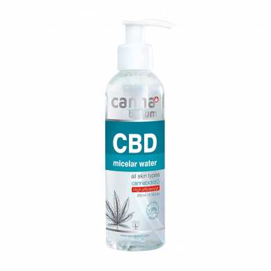 Eau Micellaire CBD – Nettoyant Visage Doux, 200 ml Cannabellum