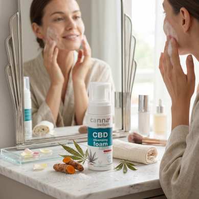 Mousse Nettoyante Visage CBD - Soin Purifiant, 150 ml Cannabellum