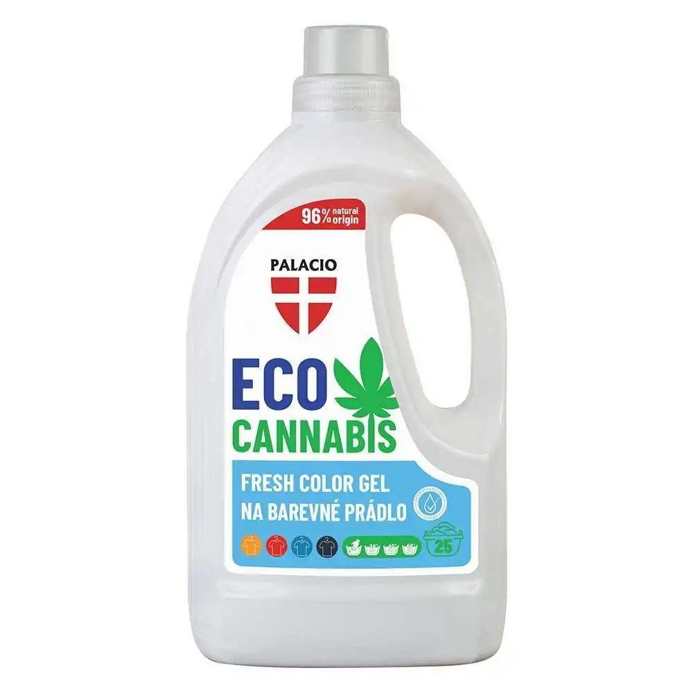 EcoCannabis - Gel lessive chanvre couleurs & linge foncé, 1,5L Palacio