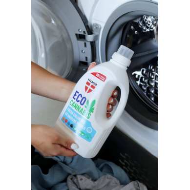 EcoCannabis - Gel lessive chanvre couleurs & linge foncé, 1,5L Palacio