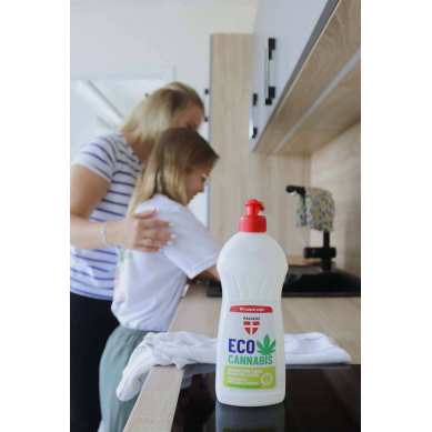 Liquide vaisselle écologique EcoCannabis au chanvre, 500 ml Palacio