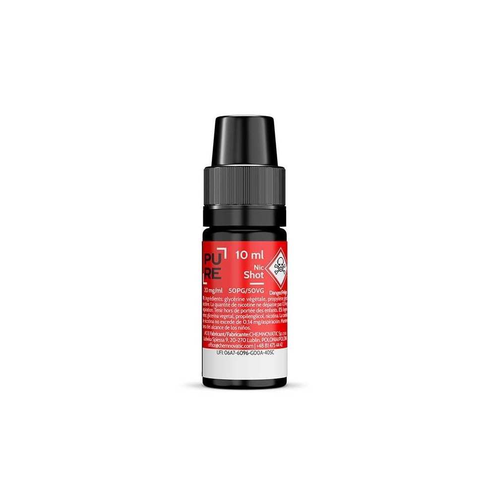 Booster de Nicotine NicShot PURE 10ml - 20mg/ml - 50/50 PG/VG