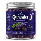 Gummies Complexe CB2 Sommeil Cassis & Mûre 12mg | Novaloa