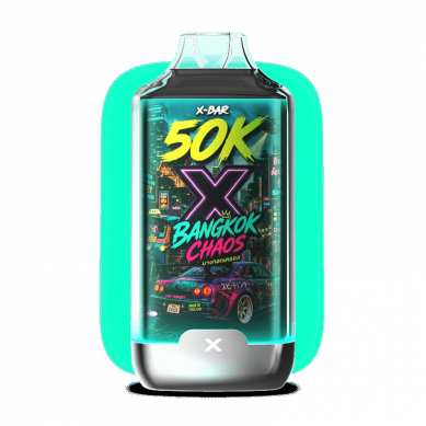 Kit X-BAR 50K Ice City – Bangkok Chaos + 3 e-liquides 10 ml