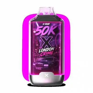 Kit X-BAR 50K Ice City London Crime + 3 e-liquides 10 ml