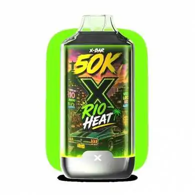 Kit X-BAR 50K Ice City Rio Heat + 3 e-liquides Triple Mango