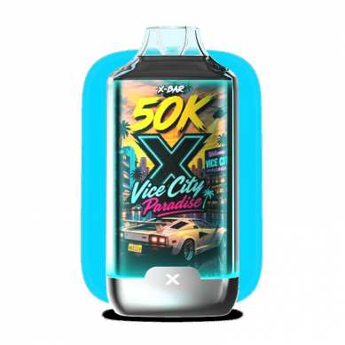 Kit V-ice City Paradise - X-BAR 50K Ice City + 3 E-liquides