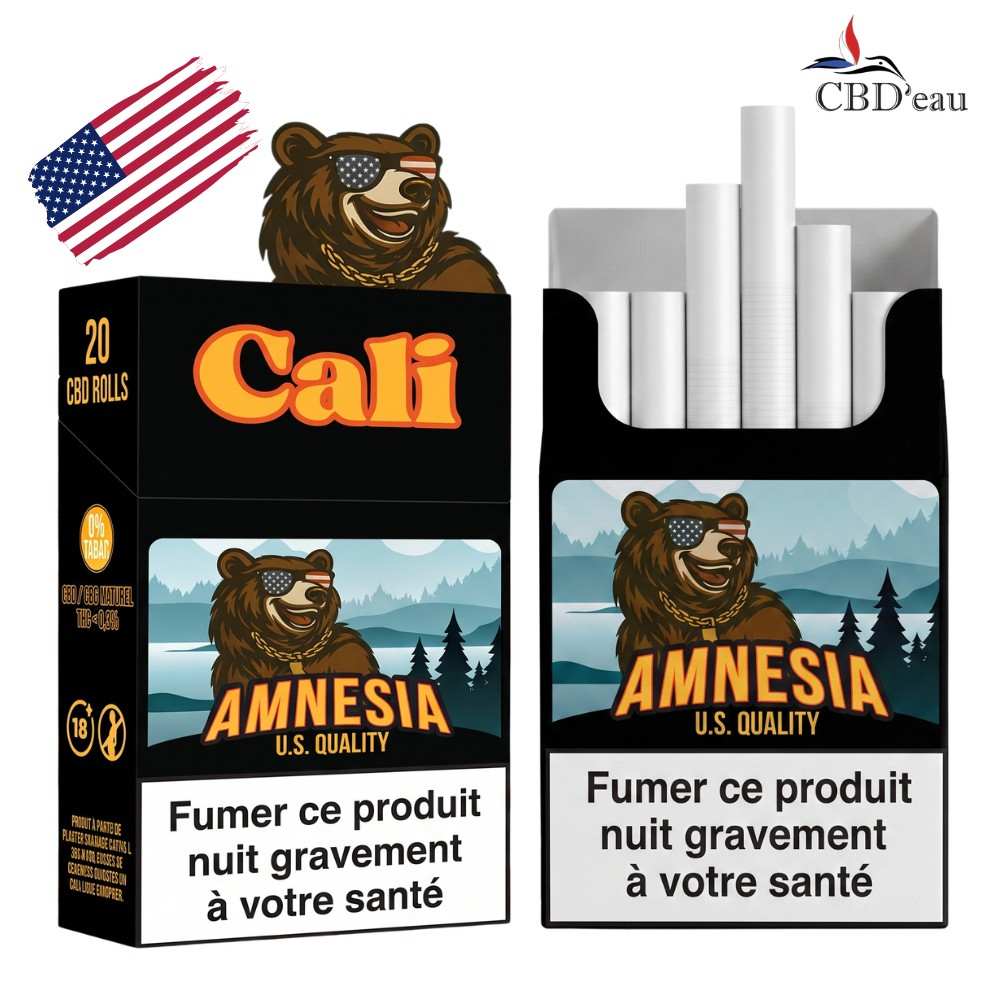Cigarette CBD Cali U.S. Quality Amnesia, 20 CBD Rolls