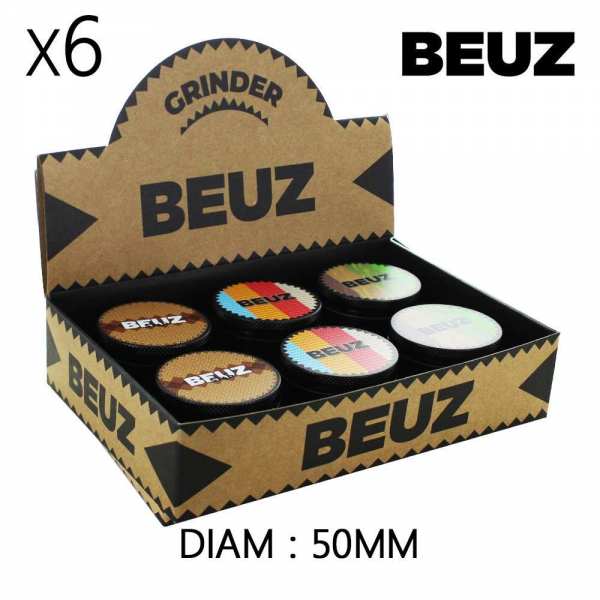 Boîte de 6 Grinders en alu...