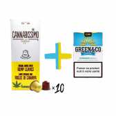 Pack CBD Café & Cigarette - Capsules Cannabissimo + Green&Co Classic